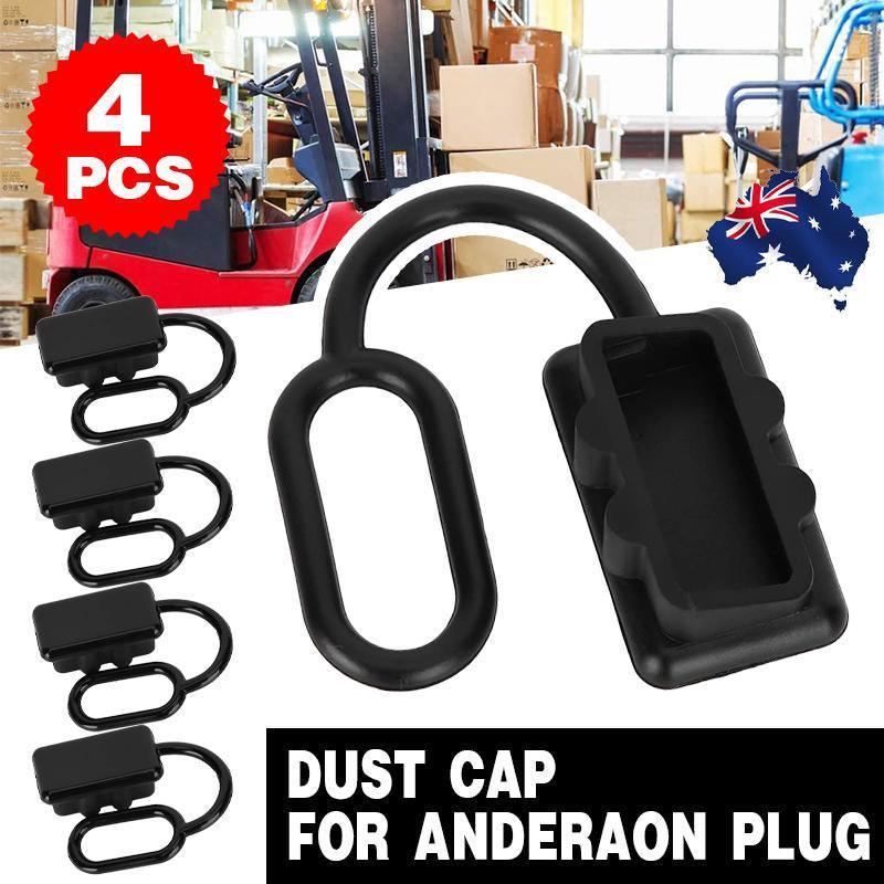 4 x Dust Cap Black Anderson Plug Cover Style Connectors 50AMP Battery Caravan V528-DUSTCAP-4PCS-242124