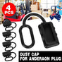 4 x Dust Cap Black Anderson Plug Cover Style Connectors 50AMP Battery Caravan V528-DUSTCAP-4PCS-242124