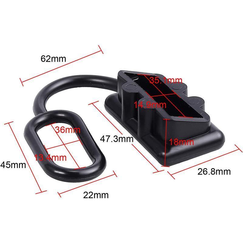 4 x Dust Cap Black Anderson Plug Cover Style Connectors 50AMP Battery Caravan V528-DUSTCAP-4PCS-242124