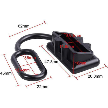 4 x Dust Cap Black Anderson Plug Cover Style Connectors 50AMP Battery Caravan V528-DUSTCAP-4PCS-242124