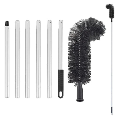 Gutter Cleaning Brush Roofing Tool with Pole 208cm for Long Splicing Gutter V528-DUSTER-6-BLACK-530447
