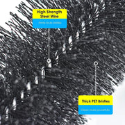 Gutter Cleaning Brush Roofing Tool with Pole 208cm for Long Splicing Gutter V528-DUSTER-6-BLACK-530447