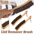 2PCS Wooden Handle Horsehair Clothes Brush Dust Remover Household Cleaning Brush V528-DUSTING-BRUSH-2PCS-690803