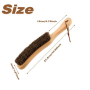 2PCS Wooden Handle Horsehair Clothes Brush Dust Remover Household Cleaning Brush V528-DUSTING-BRUSH-2PCS-690803