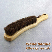 2PCS Wooden Handle Horsehair Clothes Brush Dust Remover Household Cleaning Brush V528-DUSTING-BRUSH-2PCS-690803