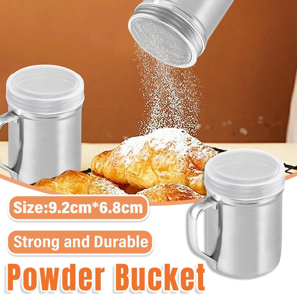 Stainless Steel Powder Shaker Mesh Sugar Flour Dispenser Spice Baking Tool V528-DUSTING-CAN-761387