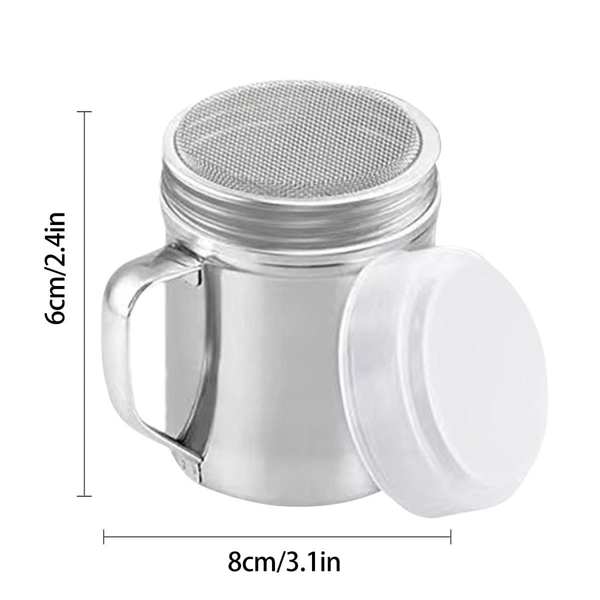 Stainless Steel Powder Shaker Mesh Sugar Flour Dispenser Spice Baking Tool V528-DUSTING-CAN-761387