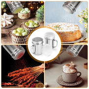 Stainless Steel Powder Shaker Mesh Sugar Flour Dispenser Spice Baking Tool V528-DUSTING-CAN-761387