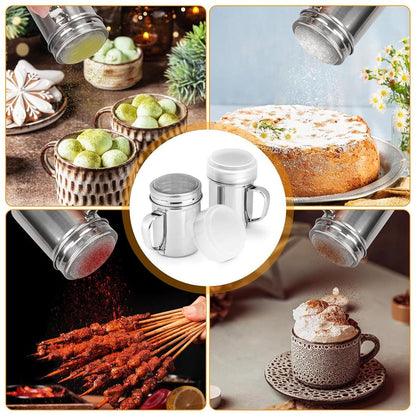 Stainless Steel Powder Shaker Mesh Sugar Flour Dispenser Spice Baking Tool V528-DUSTING-CAN-761387