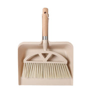 Wooden Handle Mini Brush and Dustpan Set for Desktop Cleanup Small Sweeper Set - B39 V528-DUSTPAN-B39-493010
