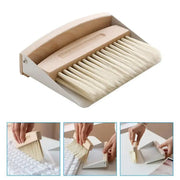 Mini White Brush Broom with Dustpan Car Desk Table Keyboard Cleaning Portable V528-DUSTPAN-WHITE-615733
