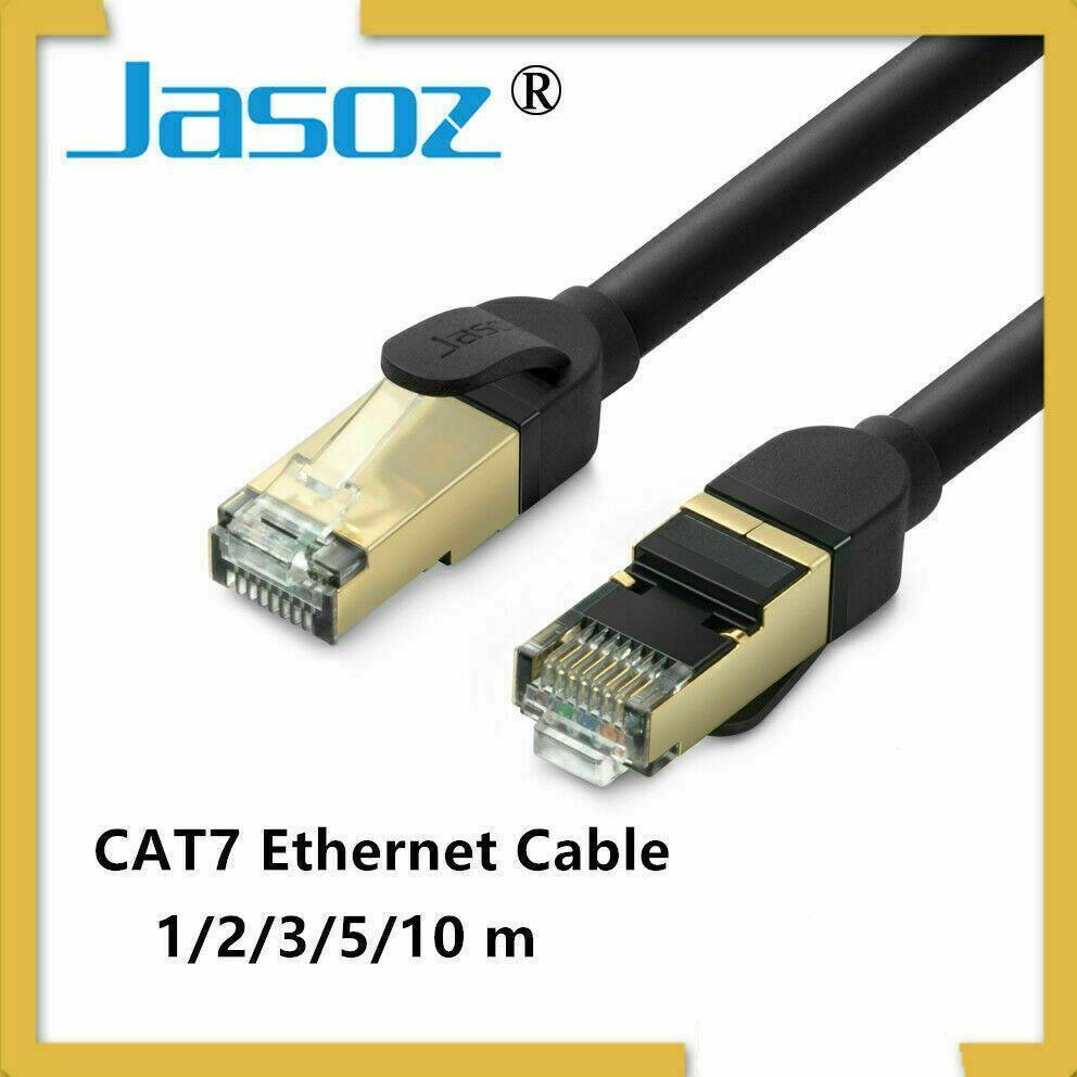 Jasoz Network Lan Cat7 Rj45 Cord Ethernet Shielded Cable Patch Lead 1-10M - 1 m V528-E106T-E149CAT71MCABLE18333