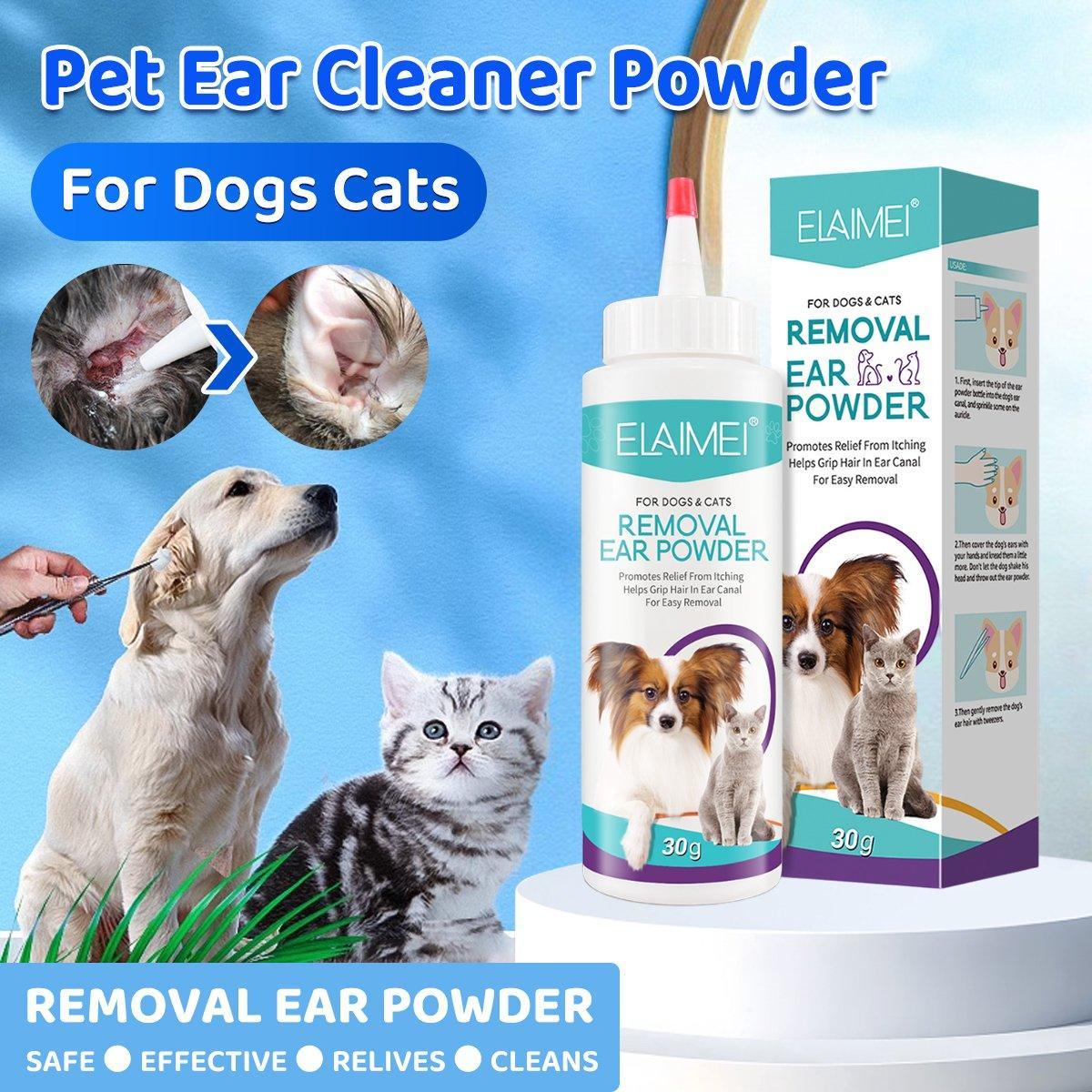 Pet Ear Cleaner Powder for Dogs Cats Grooming Odor Remover Fresh Ear Wash V528-EAR-CLEANING-POWDER-464824