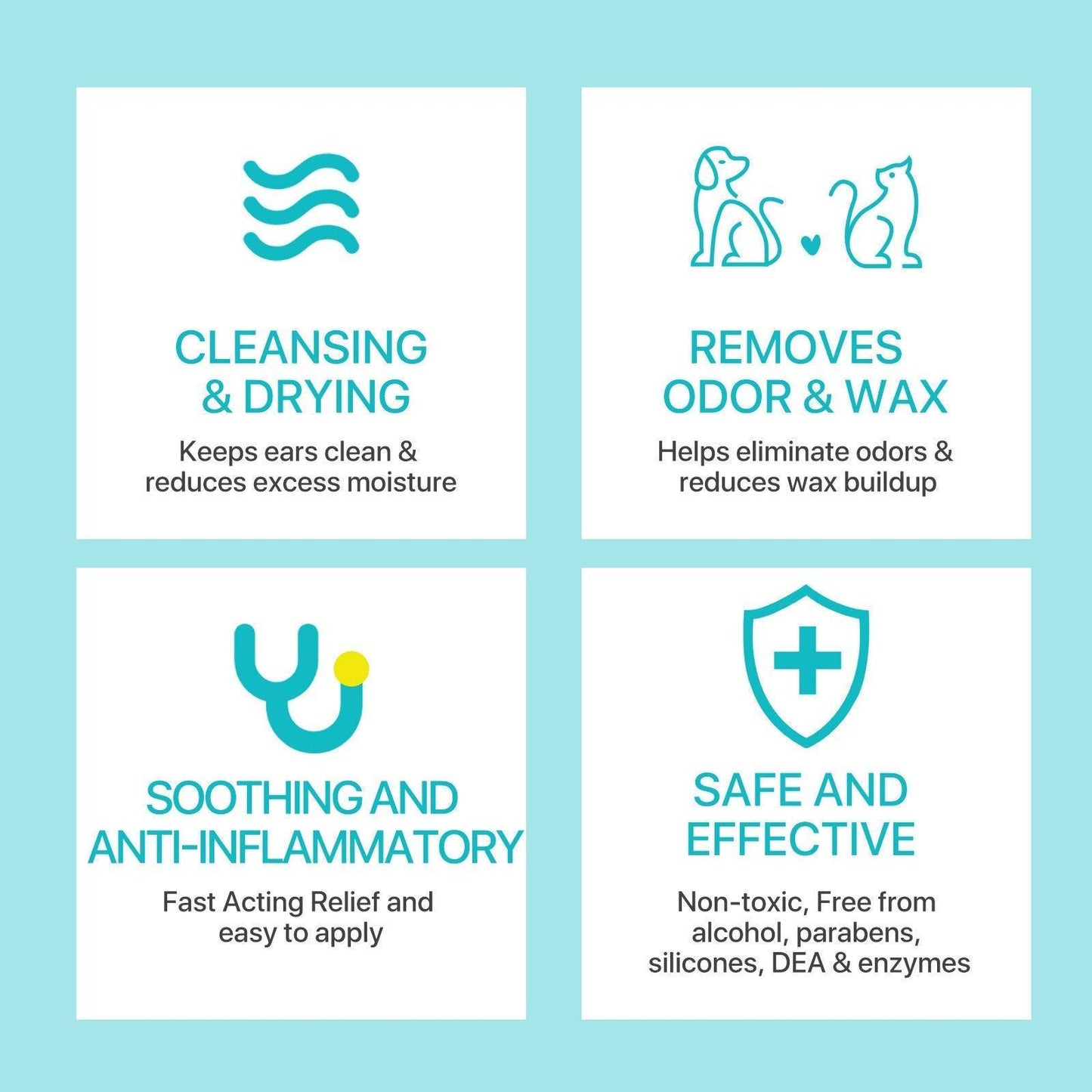 Pet Ear Cleaner Powder for Dogs Cats Grooming Odor Remover Fresh Ear Wash V528-EAR-CLEANING-POWDER-464824