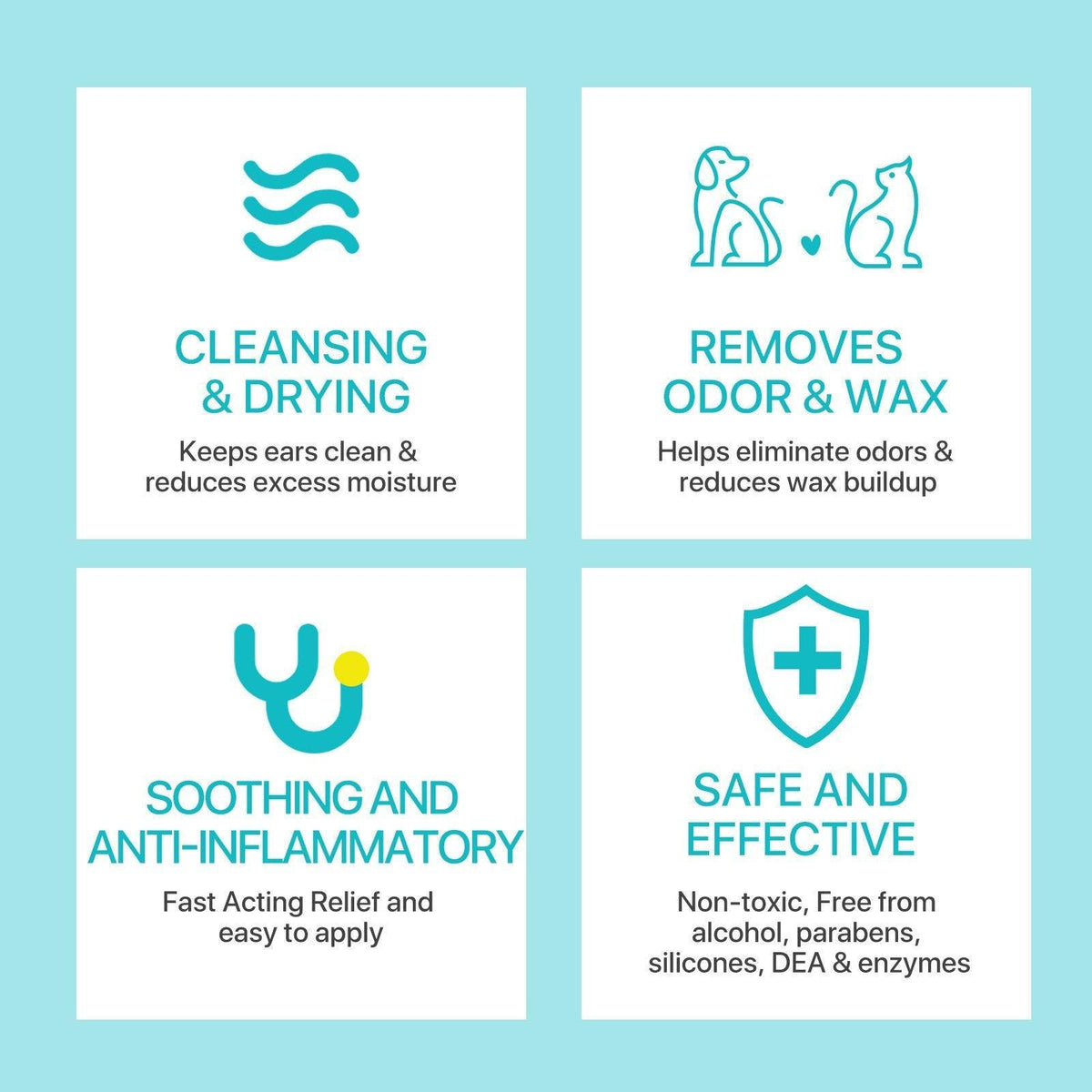 Pet Ear Cleaner Powder for Dogs Cats Grooming Odor Remover Fresh Ear Wash V528-EAR-CLEANING-POWDER-464824