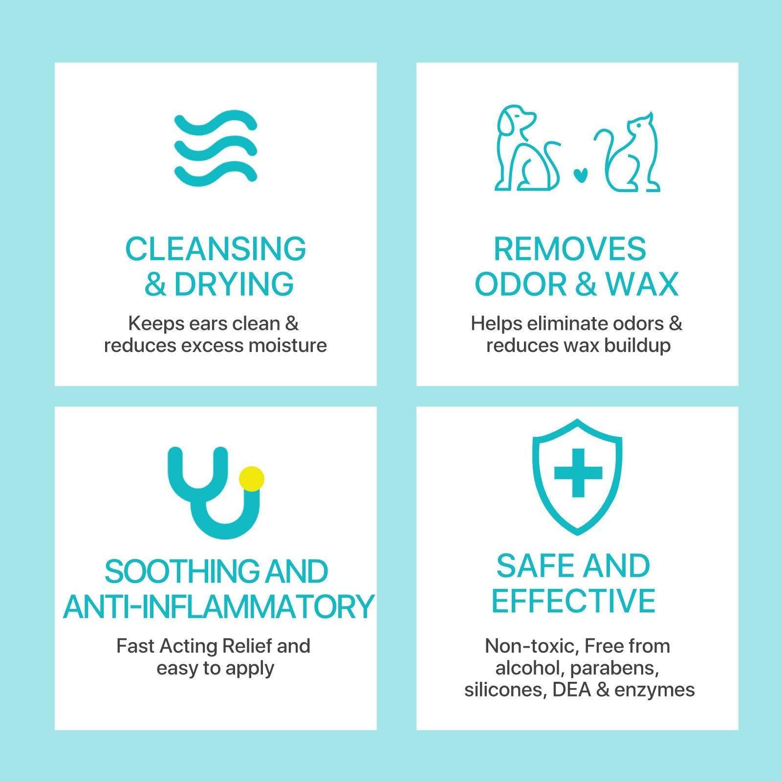 Pet Ear Cleaner Powder for Dogs Cats Grooming Odor Remover Fresh Ear Wash V528-EAR-CLEANING-POWDER-464824