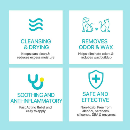 Pet Ear Cleaner Powder for Dogs Cats Grooming Odor Remover Fresh Ear Wash V528-EAR-CLEANING-POWDER-464824
