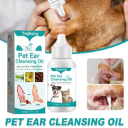 Pet Ear Cleaning Oil for Cats Dogs Deodorize Clean Ears Universal Ear Care Oil V528-EAR-CREAM-762188
