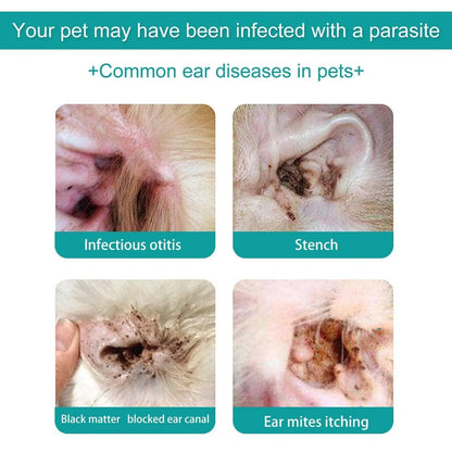 Pet Ear Cleaning Oil for Cats Dogs Deodorize Clean Ears Universal Ear Care Oil V528-EAR-CREAM-762188