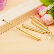 5Pcs Mini Small Keyring Earpick Scoop V528-EARPICKSCOOP-5PCS-GOLD-430008