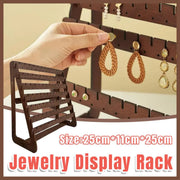 Vintage Wooden Earring Holder Jewelry Display Stand Organizer for Earrings V528-EARRING-STAND-872769