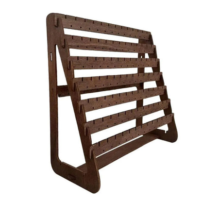Vintage Wooden Earring Holder Jewelry Display Stand Organizer for Earrings V528-EARRING-STAND-872769