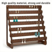 Vintage Wooden Earring Holder Jewelry Display Stand Organizer for Earrings V528-EARRING-STAND-872769
