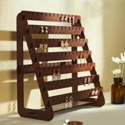 Vintage Wooden Earring Holder Jewelry Display Stand Organizer for Earrings V528-EARRING-STAND-872769