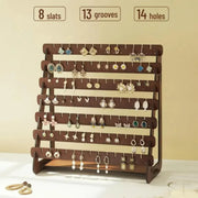Vintage Wooden Earring Holder Jewelry Display Stand Organizer for Earrings V528-EARRING-STAND-872769