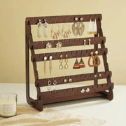Vintage Wooden Earring Holder Jewelry Display Stand Organizer for Earrings V528-EARRING-STAND-872769