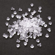 100PCS Clear Silicone Earring Backs Soft Hypoallergenic Stoppers 5mm V528-EARRINGBACK-100PCS-963058