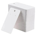 100Pcs Cardboard Earring Display Cards for Jewelry Accessories - White V528-EARRINGCARDS-WHITE-359741