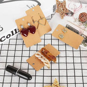 100Pcs Cardboard Earring Display Cards for Jewelry Accessories - White V528-EARRINGCARDS-WHITE-359741