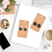 100Pcs Cardboard Earring Display Cards for Jewelry Accessories - White V528-EARRINGCARDS-WHITE-359741