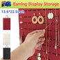 Hanging Jewelry Organizer Earring Necklace Holder Felt Display Storage Rack - White V528-EARRINGDISPLAY-WHITE-442816