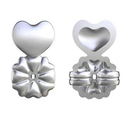 Hypoallergenic Fits Earrings Ear Support Lifts Magic Bax Backs Studs Auxiliary - Silver V528-EARRINGEAR-SILVER-168096