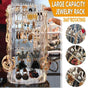 360-Degree Rotating Earring Holder Jewellery Rack Display Stand Organizer V528-EARRINGHOLDER-215644