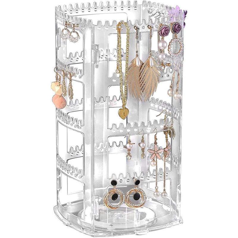 360-Degree Rotating Earring Holder Jewellery Rack Display Stand Organizer V528-EARRINGHOLDER-215644