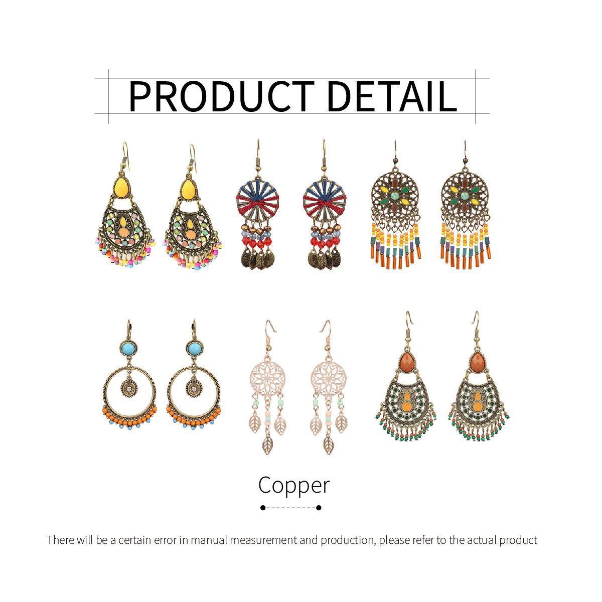 Retro Court Style Geometric Leaf Earrings Elegant Vintage Jewelry for Women Gift - 1 V528-EARRINGS-HQEF-0735-499616