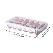 2x Eggs Keeper Trays 18 Slots Storage Box Containers Kitchen Refrigerator Holder V528-EGG-CARTON-18BARS-2PCS-758027