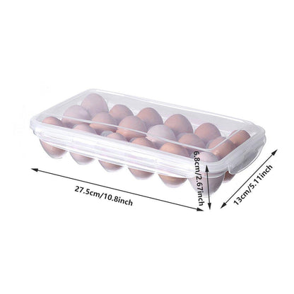 2x Eggs Keeper Trays 18 Slots Storage Box Containers Kitchen Refrigerator Holder V528-EGG-CARTON-18BARS-2PCS-758027