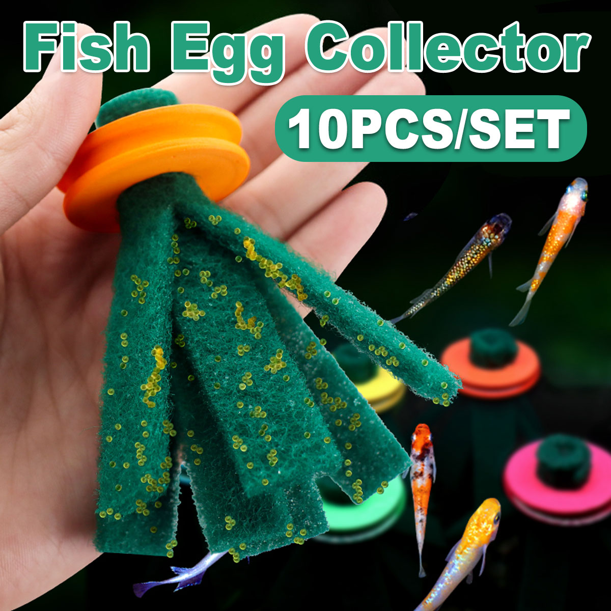 Fish Egg Collector Device Set 10PCS Floating Hanging Breeding Box Aquarium Tank V528-EGG-COLLECTOR-10PCS-245787