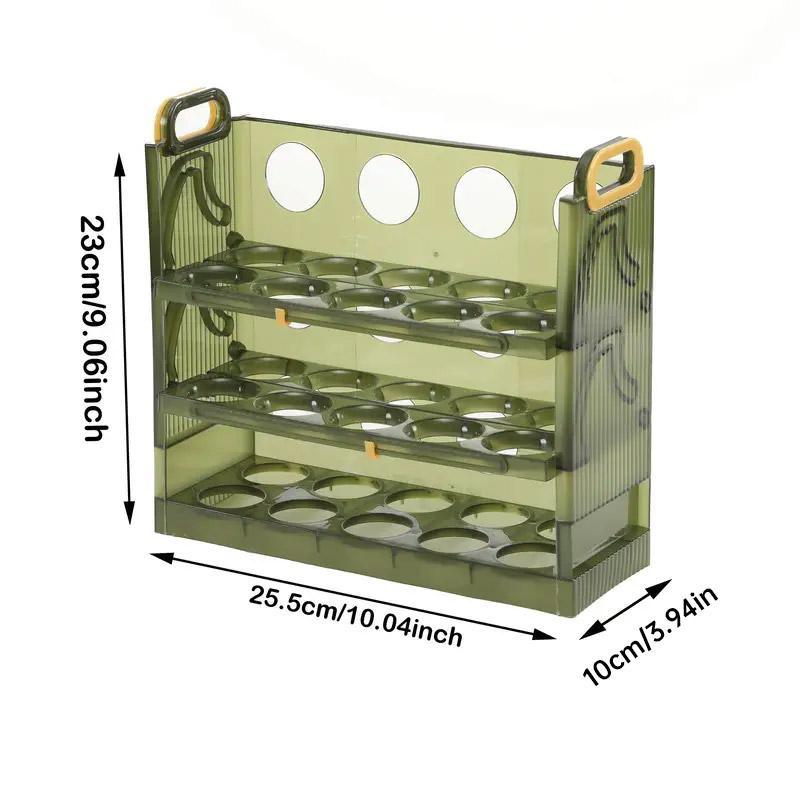 Refrigerator Egg Organizer Side Door Storage Tray Egg Carton Holder Kitchen Box V528-EGG-GREEN-3-722067