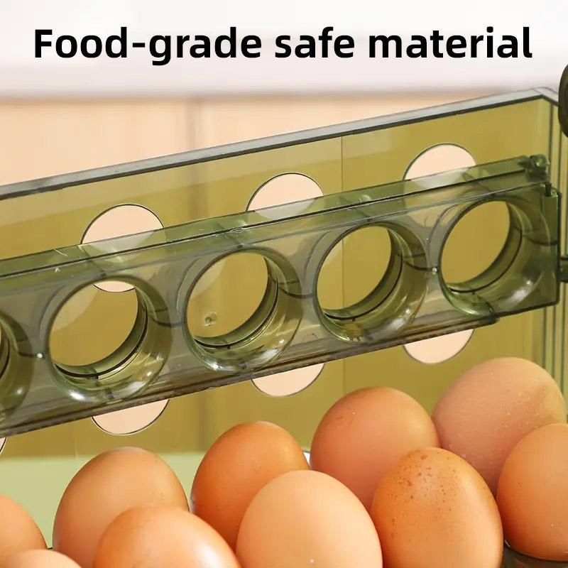 Refrigerator Egg Organizer Side Door Storage Tray Egg Carton Holder Kitchen Box V528-EGG-GREEN-3-722067