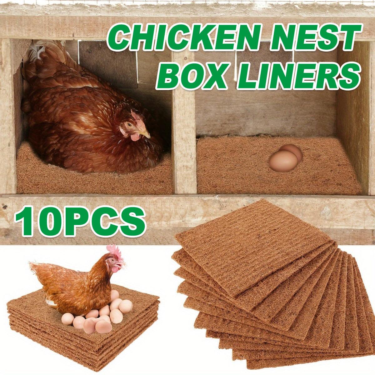 10pcs Chicken Nest Box Liner Soft Cushions for Poultry Hen Laying Coop Nest Pads V528-EGG-PAD-10PCS-S-335963
