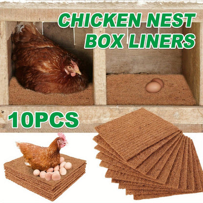 10pcs Chicken Nest Box Liner Soft Cushions for Poultry Hen Laying Coop Nest Pads V528-EGG-PAD-10PCS-S-335963