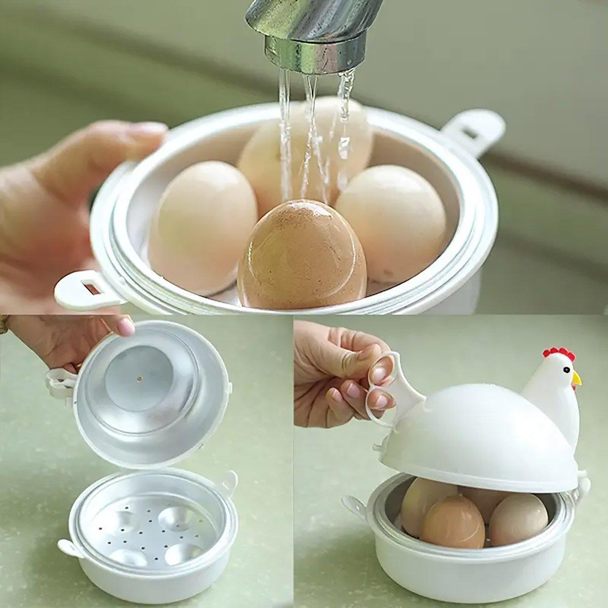 Microwave Oven Egg Steamer Boiled Egg Artifact Boiled Egg Mini Household Special Heating Box V528-EGG-STEAMER-231047