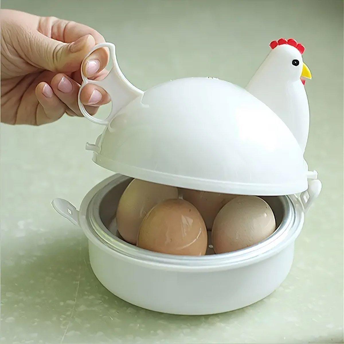 Microwave Oven Egg Steamer Boiled Egg Artifact Boiled Egg Mini Household Special Heating Box V528-EGG-STEAMER-231047