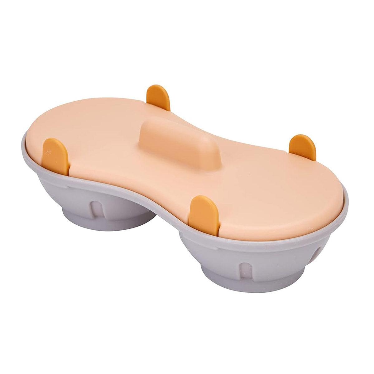 Microwave Egg Steamer With Lid Kitchen Egg Cooker Poacher Steam Box Container - Orange V528-EGG-STEAMER-ORANGE-265665