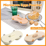 Microwave Egg Steamer With Lid Kitchen Egg Cooker Poacher Steam Box Container - White V528-EGG-STEAMER-WHITE-760998